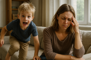 Illustration af hjælp til forældre med adhd-børn