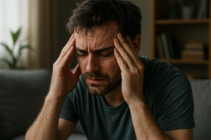 Illustration af overtænkning adhd