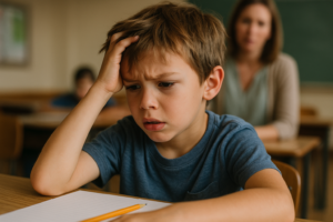 Illustration af tegn på adhd børn