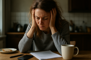 Illustration af adhd stress og angst