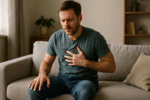 Illustration af indre uro og sitren i kroppen