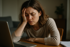 Illustration af jeg kan ikke fokusere