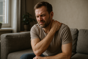 Illustration af kan ikke slappe af i kroppen