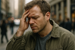 Illustration af overbelastet nervesystem