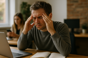 Illustration af problemer med at koncentrere sig