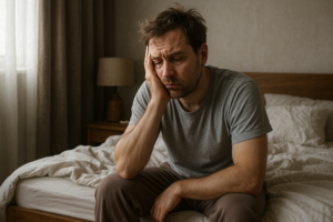 Illustration af træt hele tiden