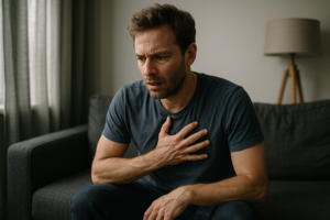 Illustration af uro i kroppen hele tiden